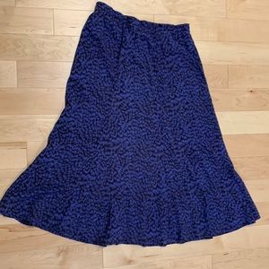 Purple long skirt